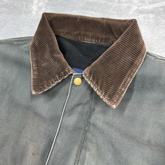 Big Smith Canvas Jacket Mens 2XL Black Chore Lined Workwear Heavily Distressed - Picture 7 of 16